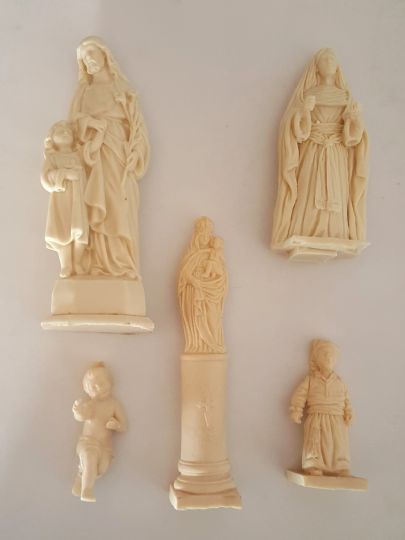 FIGURAS PASTA DE MARFIL PARA PINTAR