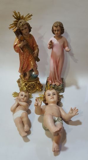 NIÑOS JESUS PASTA DE MADERA 