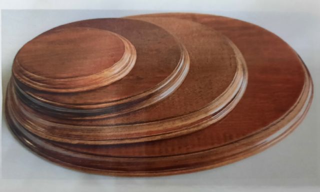 Peana madera de pino macizo oval Manualidades 4010